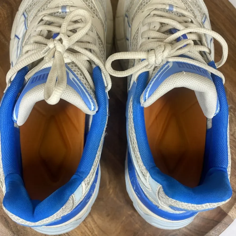 Puma Velophasis Technisch Mens Blue And White Size 9.5 Running Shoes 390932-08